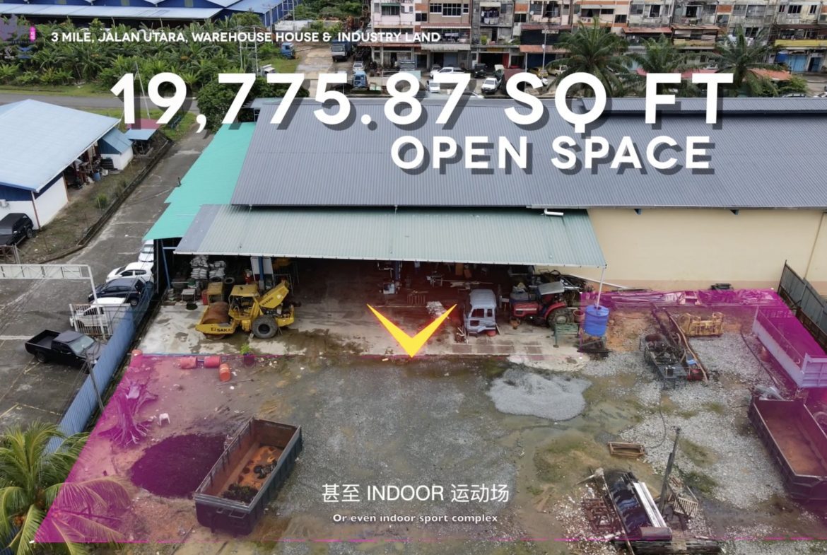 #Sandakan 𝟑 𝒎𝒊𝒍𝒆 𝑰𝒏𝒅𝒖𝒔𝒕𝒓𝒚 𝑾𝒂𝒓𝒆𝒉𝒐𝒖𝒔𝒆 𝒂𝒏𝒅 𝑳𝒂𝒏𝒅 𝑭𝑶𝑹 𝑹𝑬𝑵𝑻