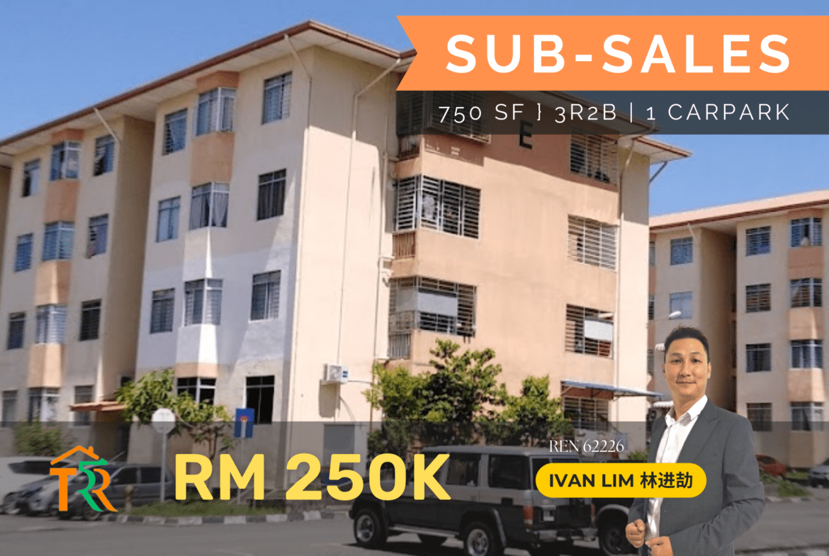 250K | Vista Minintod Apartment | Kota Kinabalu | Corner Lot