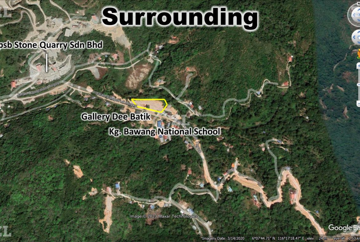 1.53 acre Tamparuli Land – Flat Land suitable for Development, Workshop & Warehouse