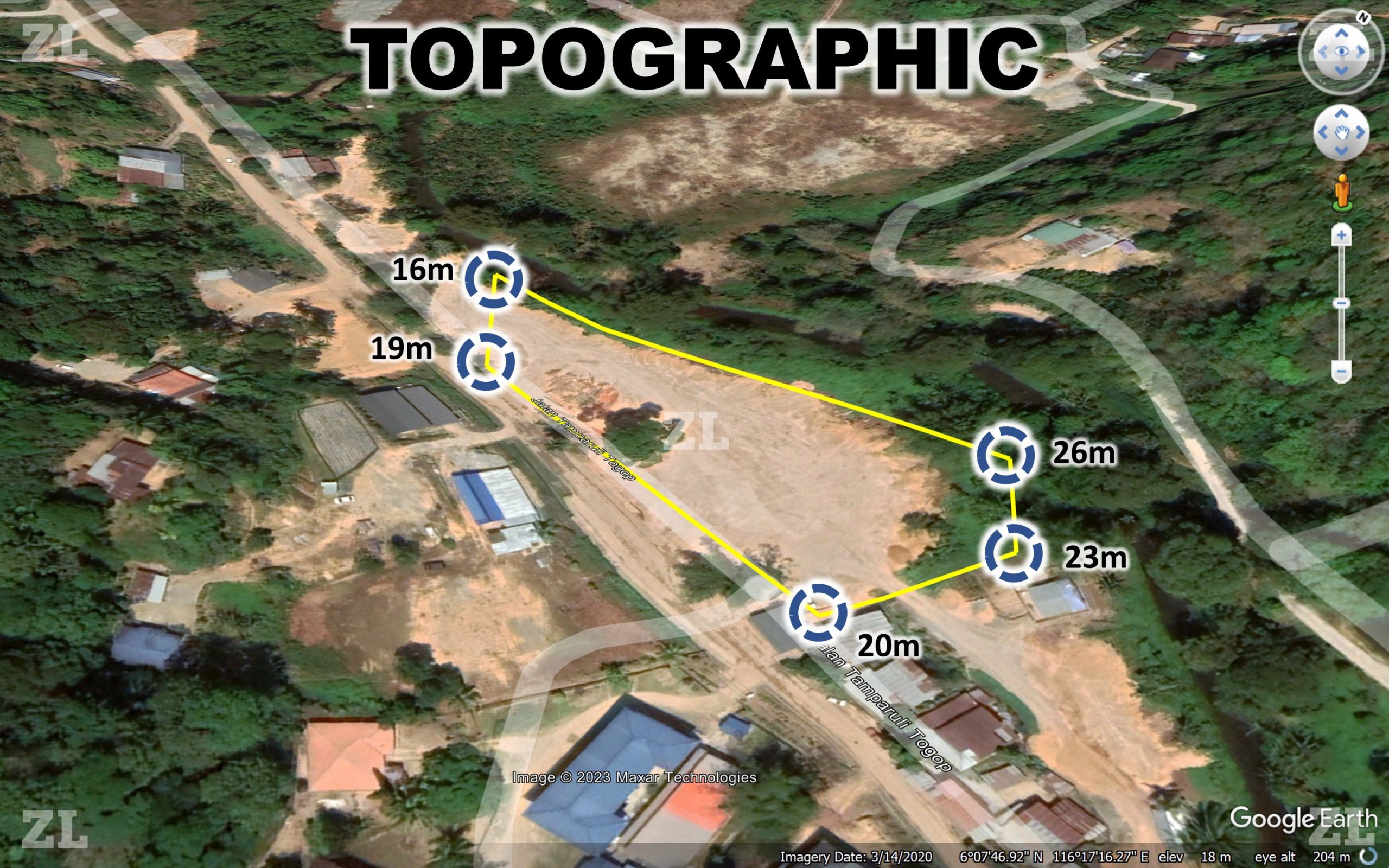 1.53 acre Tamparuli Land – Flat Land suitable for Development, Workshop & Warehouse