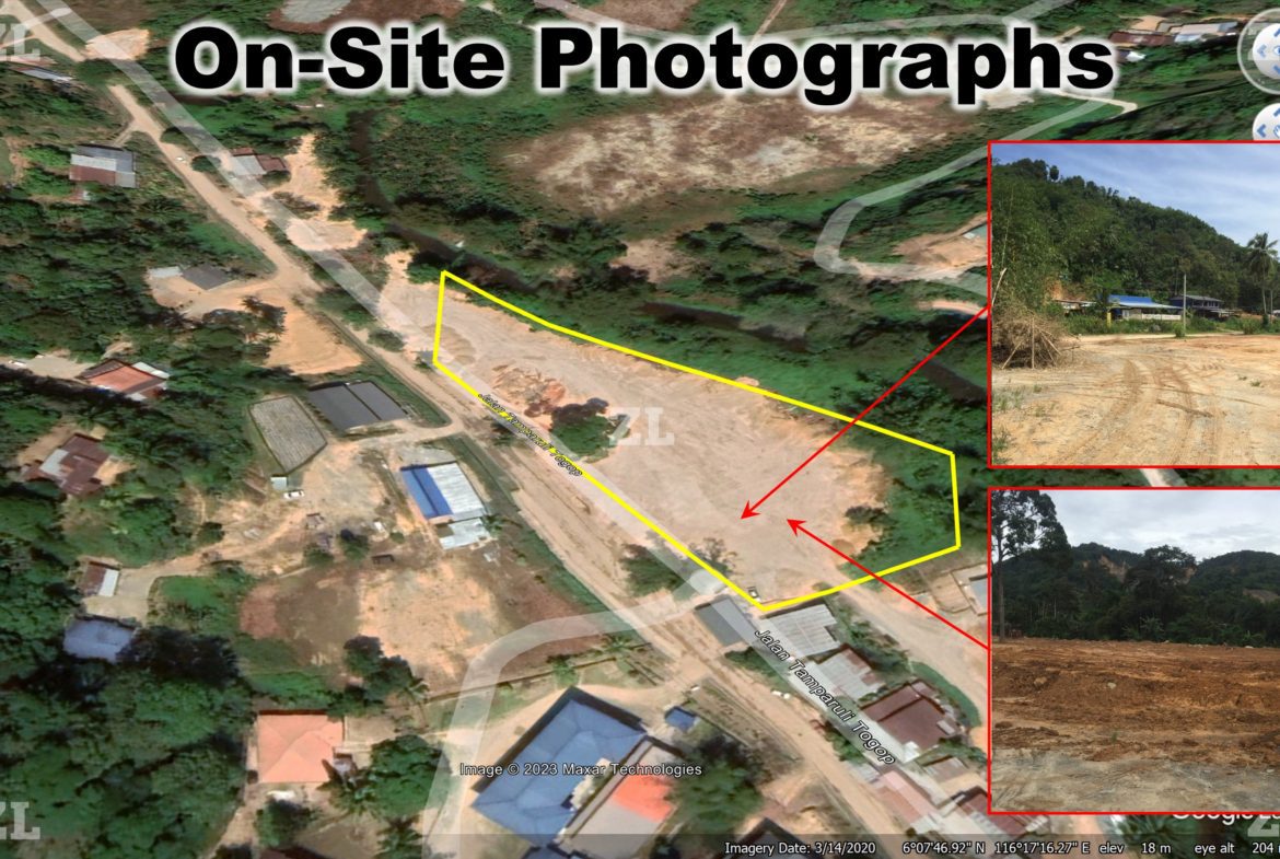 1.53 acre Tamparuli Land – Flat Land suitable for Development, Workshop & Warehouse