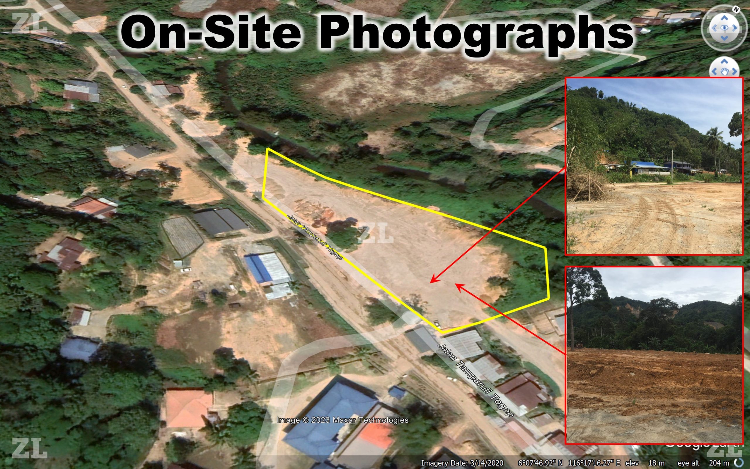 1.53 acre Tamparuli Land – Flat Land suitable for Development, Workshop & Warehouse