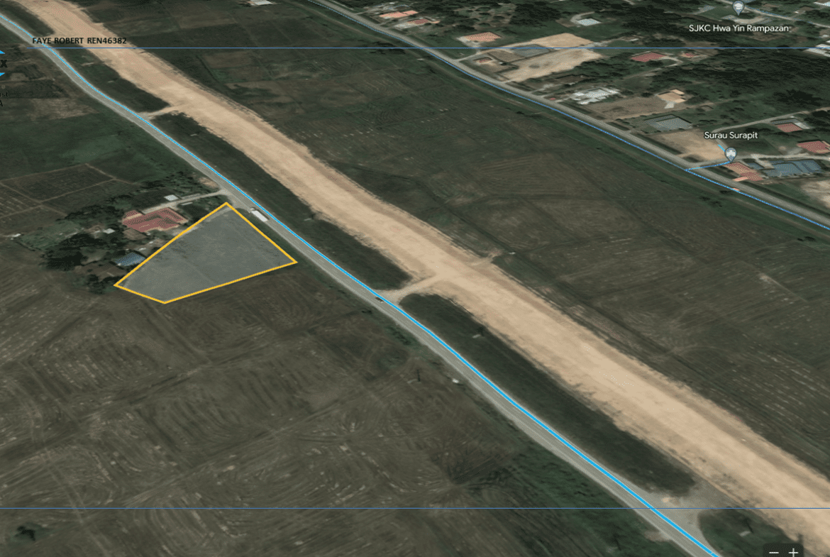 Rent | 0.78Ac Papar Roadside Empty Land