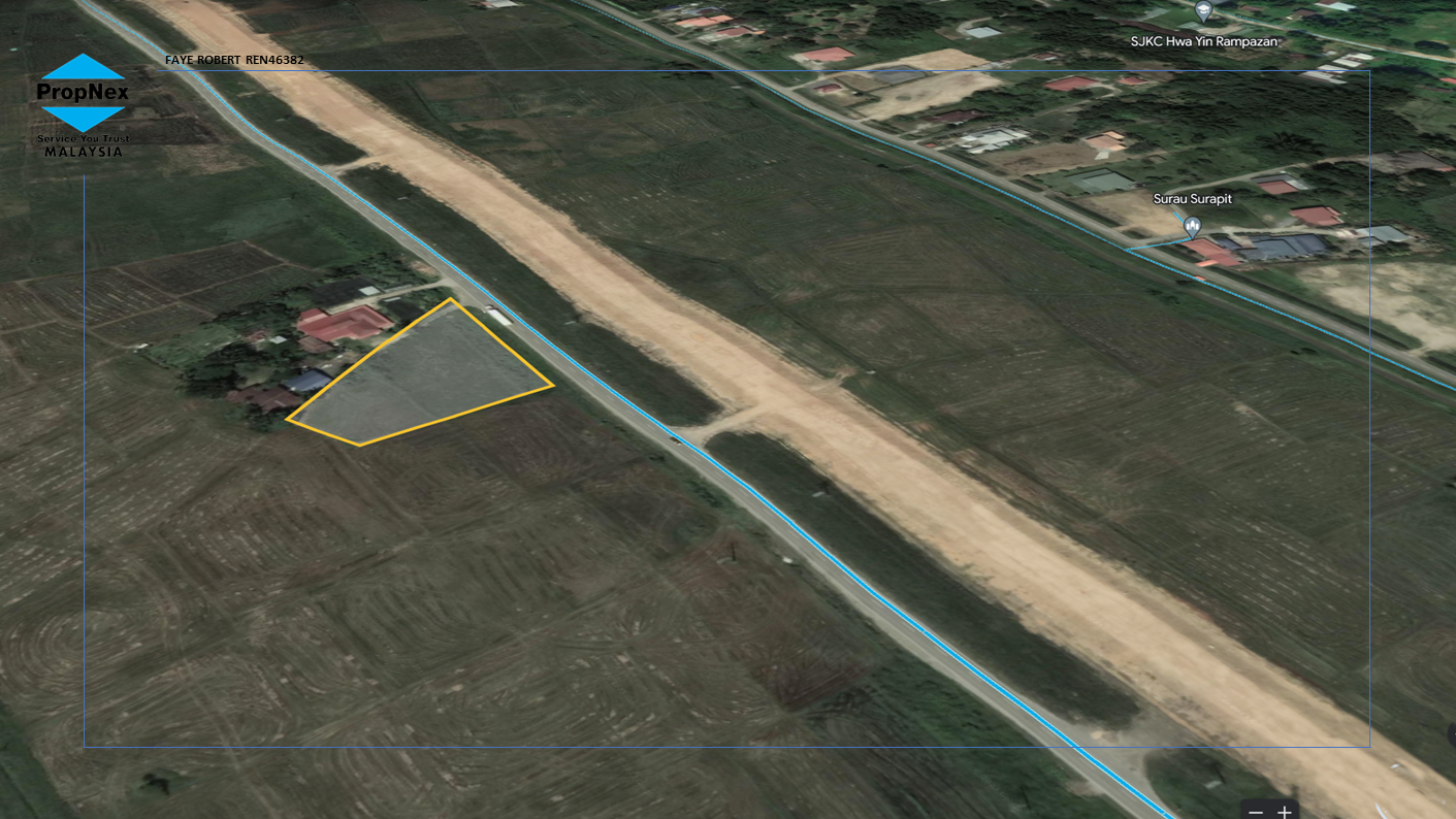 Rent | 0.78Ac Papar Roadside Empty Land
