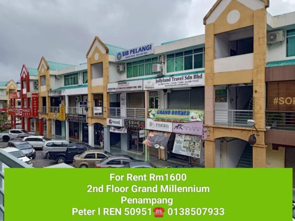 For Rent l Rm1600.00 2nd Floor, Grand Millennium, Penampang.