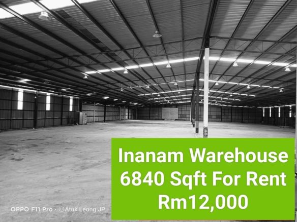 Inanam Warehouse l 6840 Sqft l Rm12000