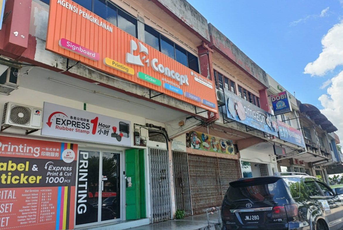 Taman Johor Jaya 2 Storey Shoplot Facing Main Road