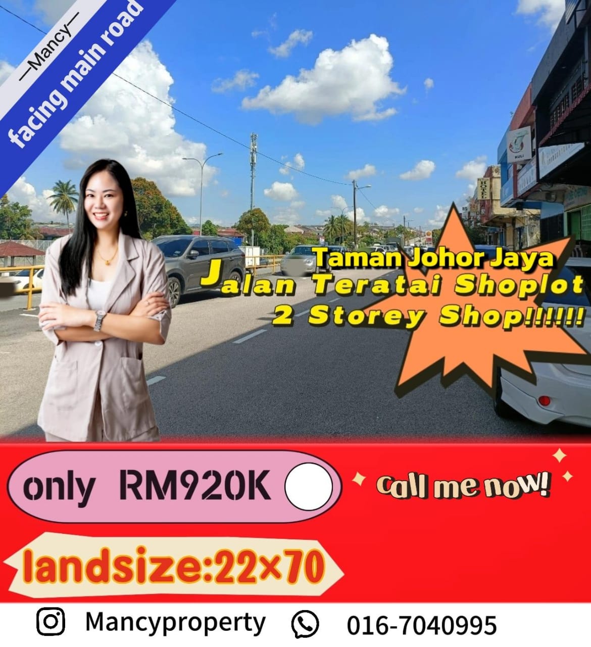 WhatsApp Image 2024-05-06 at 93600 PM Taman Johor Jaya 2 Storey Shoplot Facing Main Road