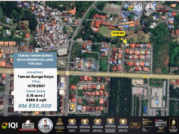 Tawau Taman Bunga Raya Residential Land For Sale