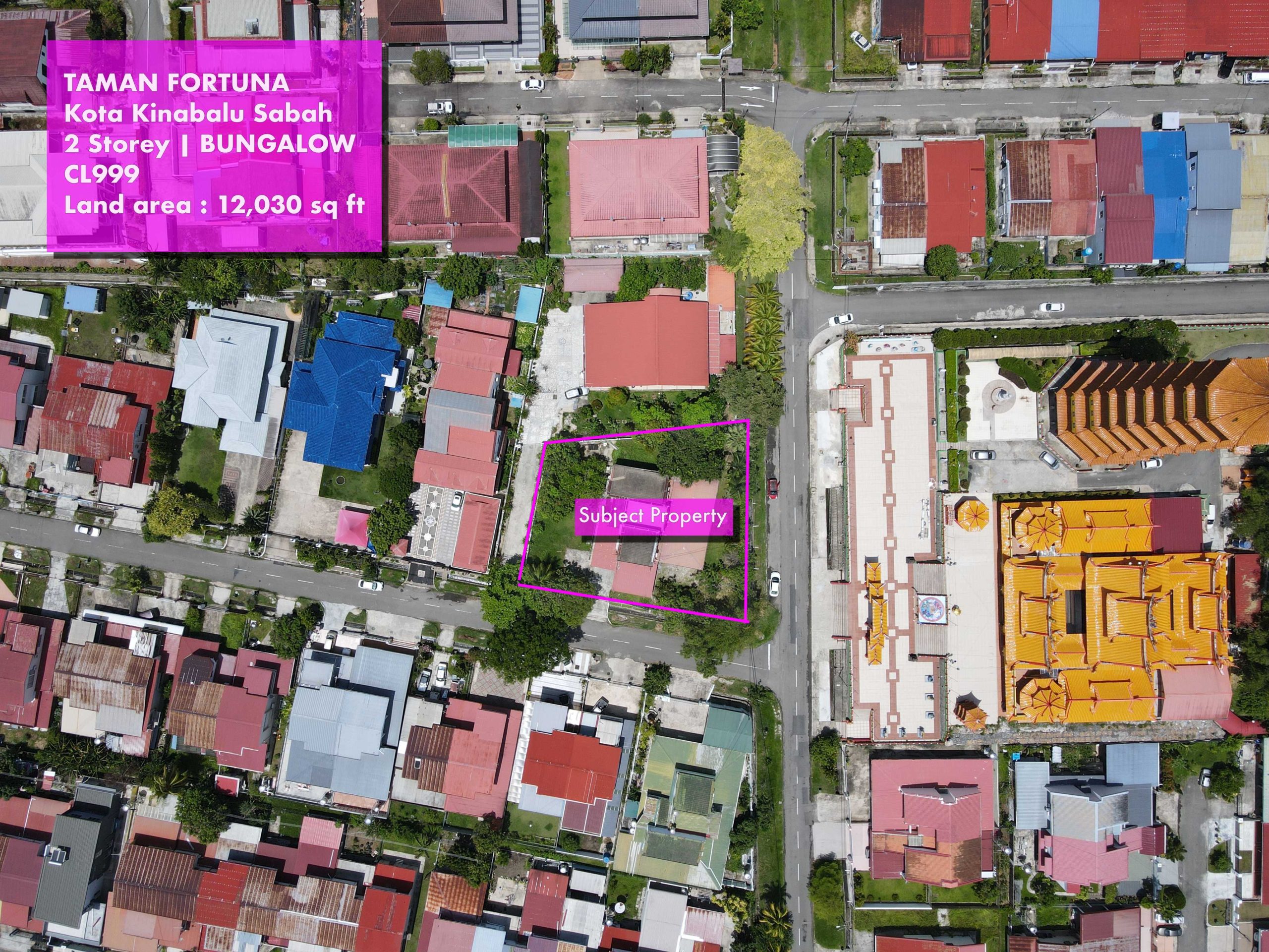 CL999 12030 sq ft Taman Fortuna Bungalow Luyang Kota Kinabalu