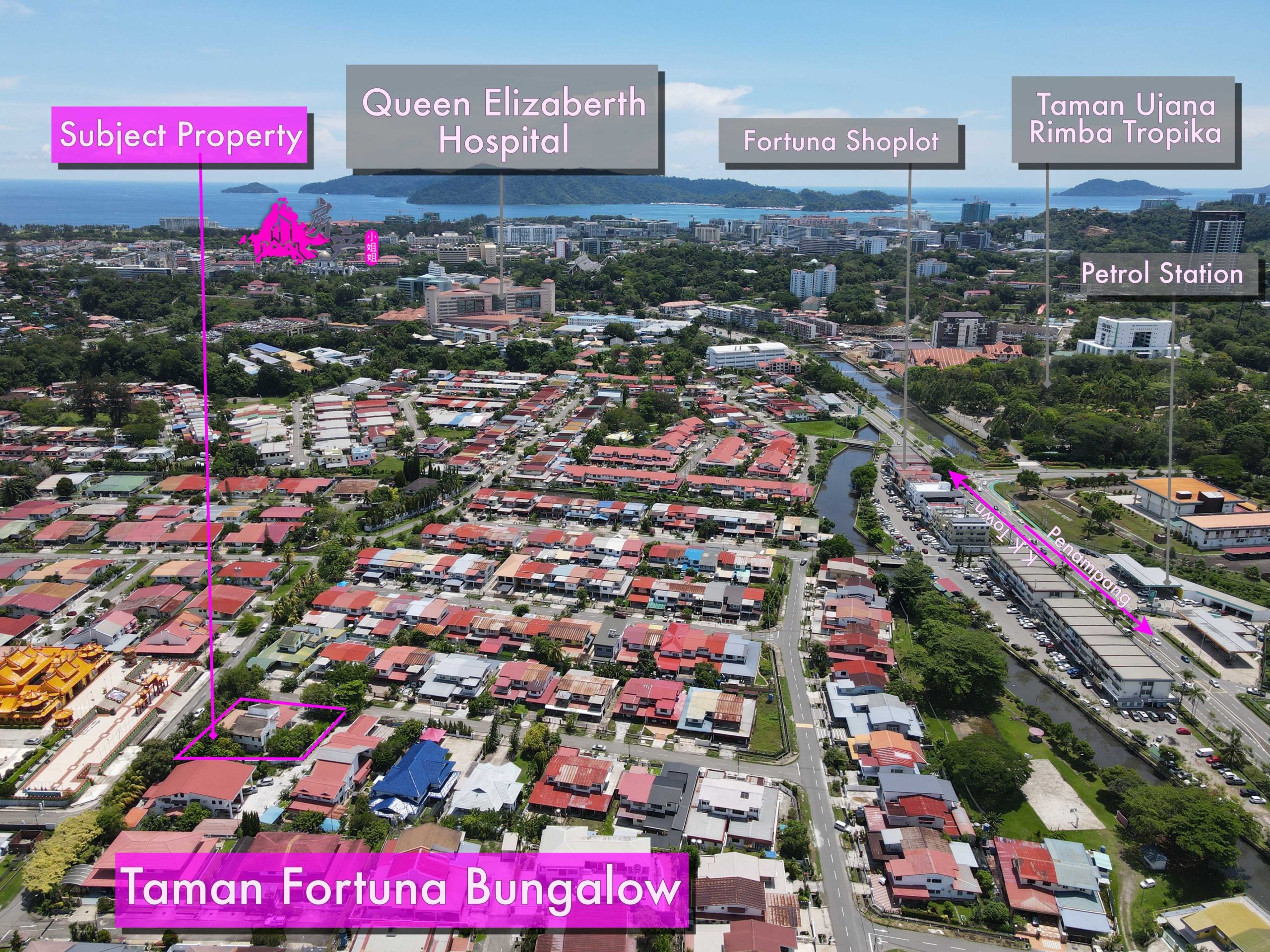CL999 12030 sq ft Taman Fortuna Bungalow Luyang Kota Kinabalu