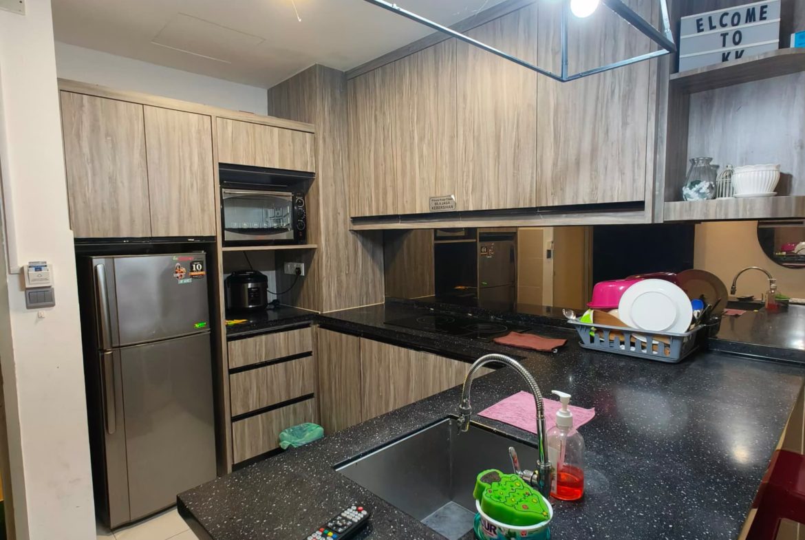 KK City Sutera Avenue Condo Block B Level 11 For Rent
