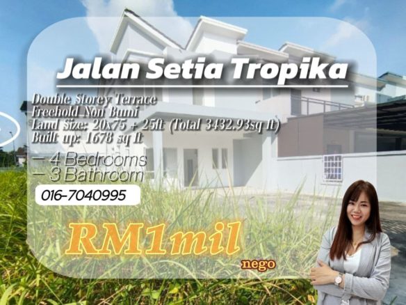 Setia Tropika 2Storey Corner @Dictyo Alba
