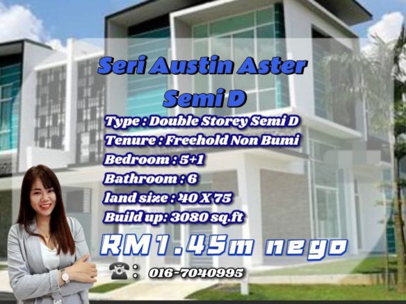 Aster Seri Austin Semi D with Fully Renovated