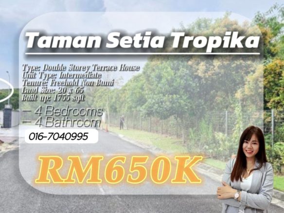 Setia Tropika @Jln Setia Tropika 11 2Storey with Renovated House