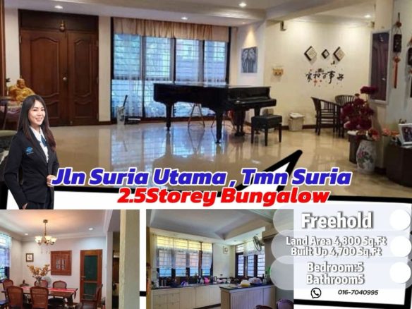 Taman Suria 2.5 Storey Bungalow Fully Renovated Near CIQ