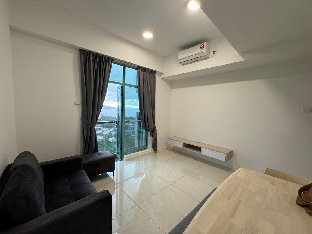 Bay Suites Condo, Fully Furnished, Sea View, JTT, Likas, Peak, KK, QE2