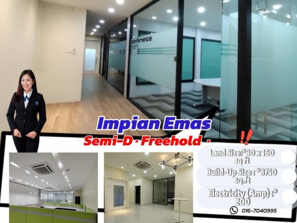 Taman Impian Emas Semi Detached Light Industrial Factory