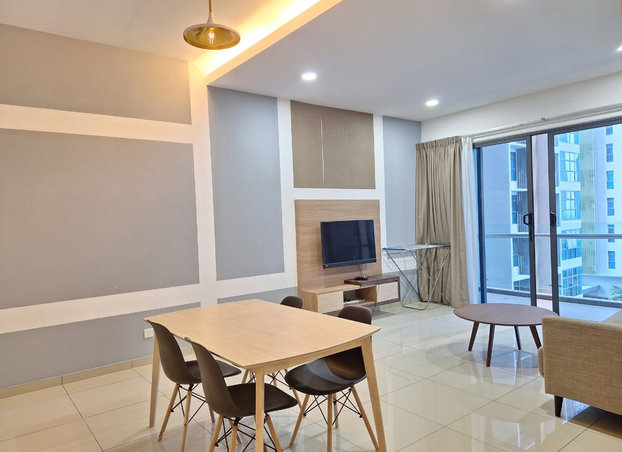 One bedroom with a private bathroom fully furnished studio unit for rent @ Maisson Residence