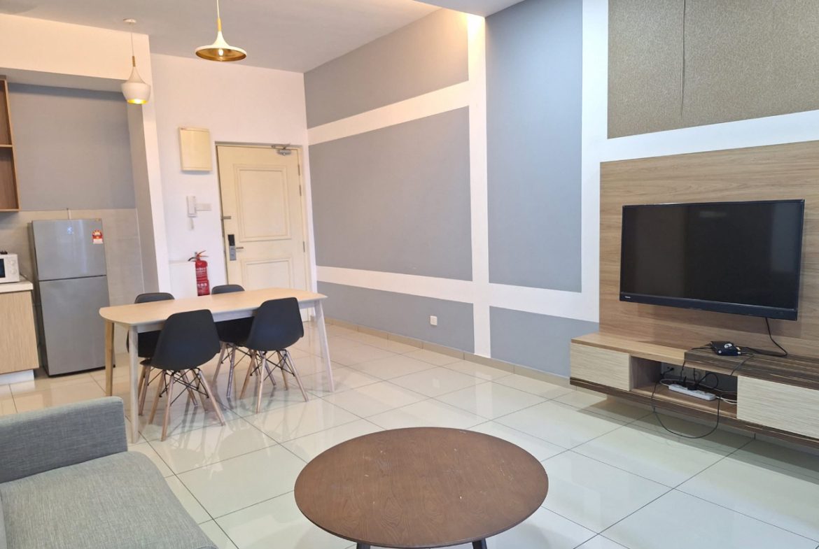 One bedroom with a private bathroom fully furnished studio unit for rent @ Maisson Residence