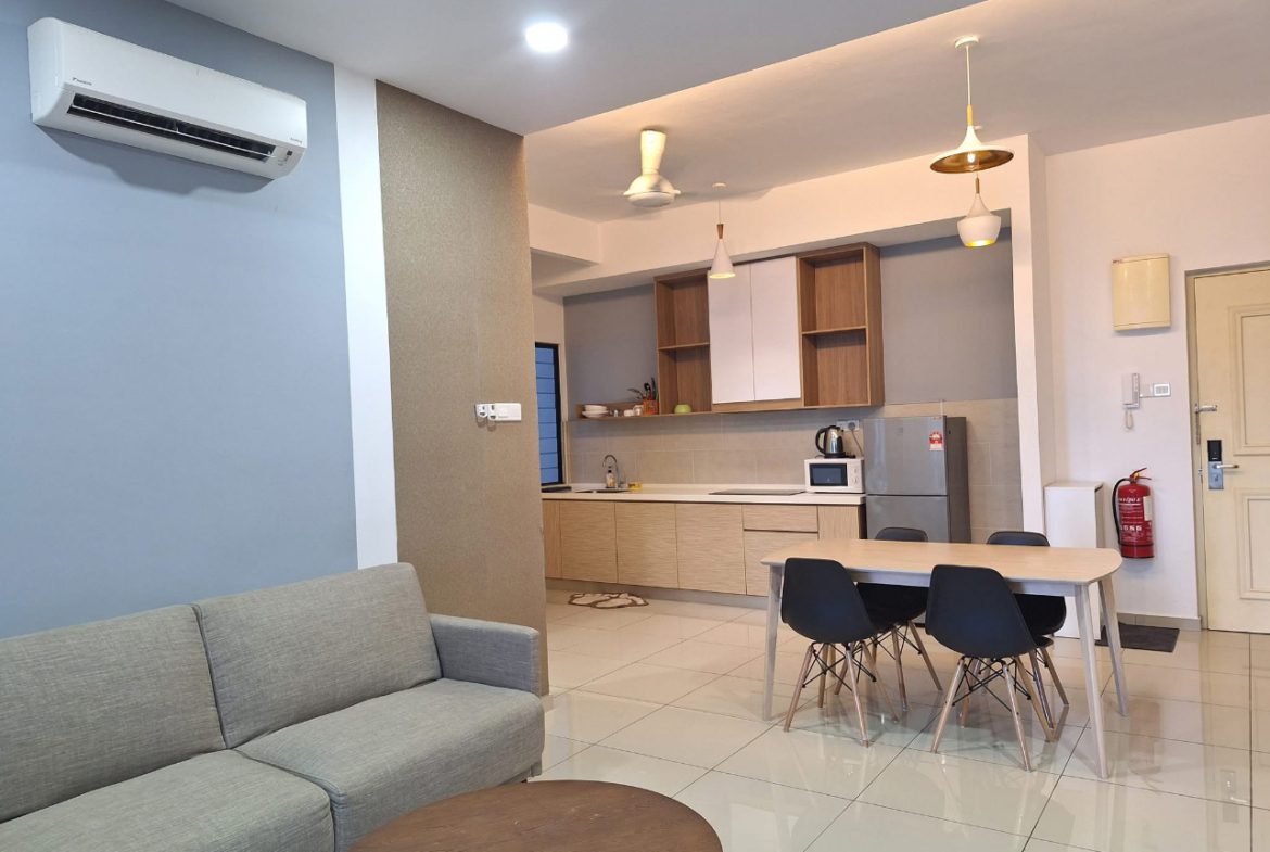 One bedroom with a private bathroom fully furnished studio unit for rent @ Maisson Residence