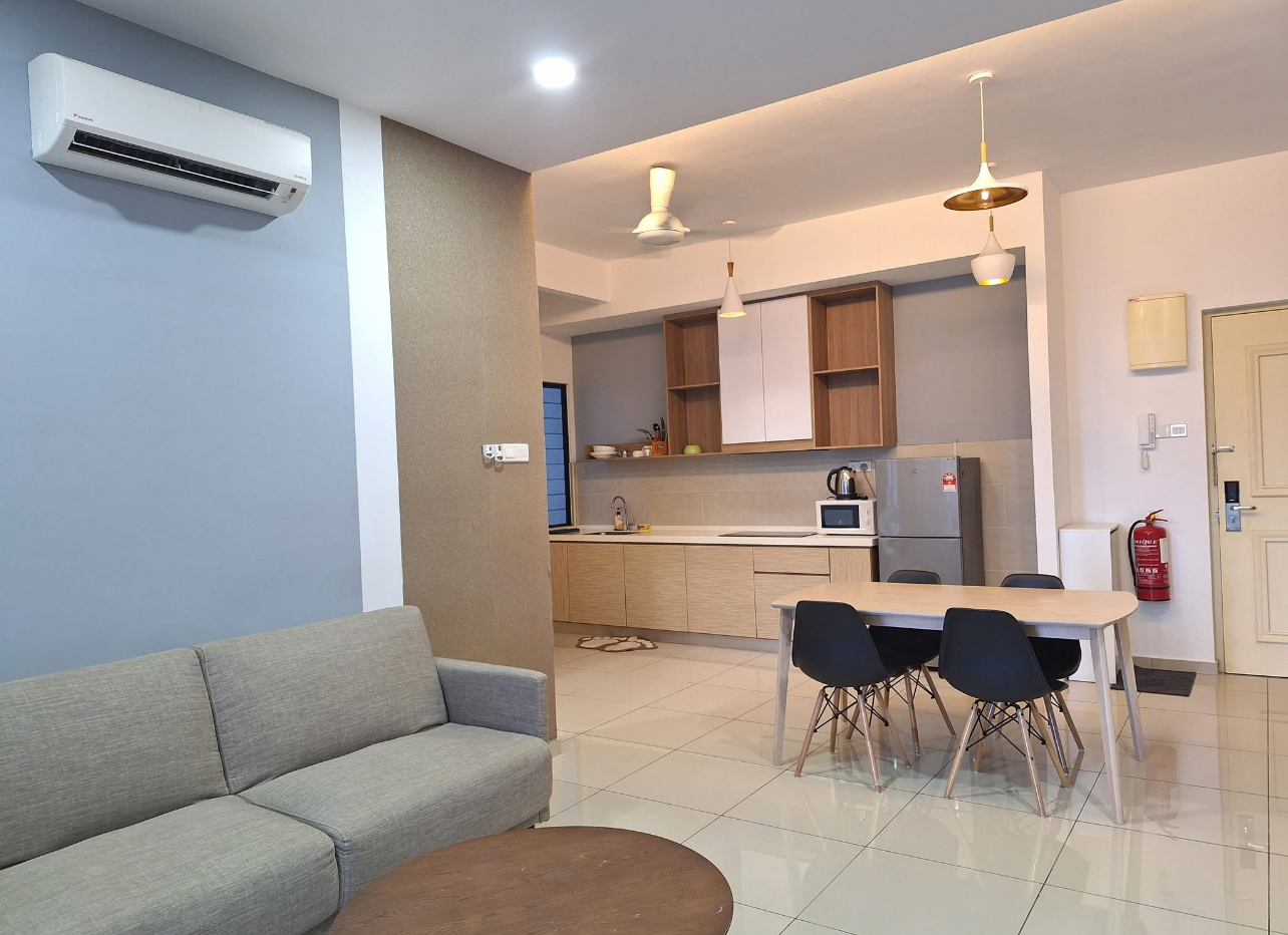 One bedroom with a private bathroom fully furnished studio unit for rent @ Maisson Residence