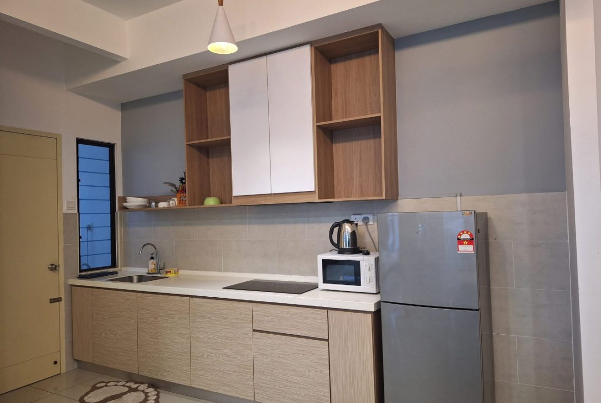 One bedroom with a private bathroom fully furnished studio unit for rent @ Maisson Residence