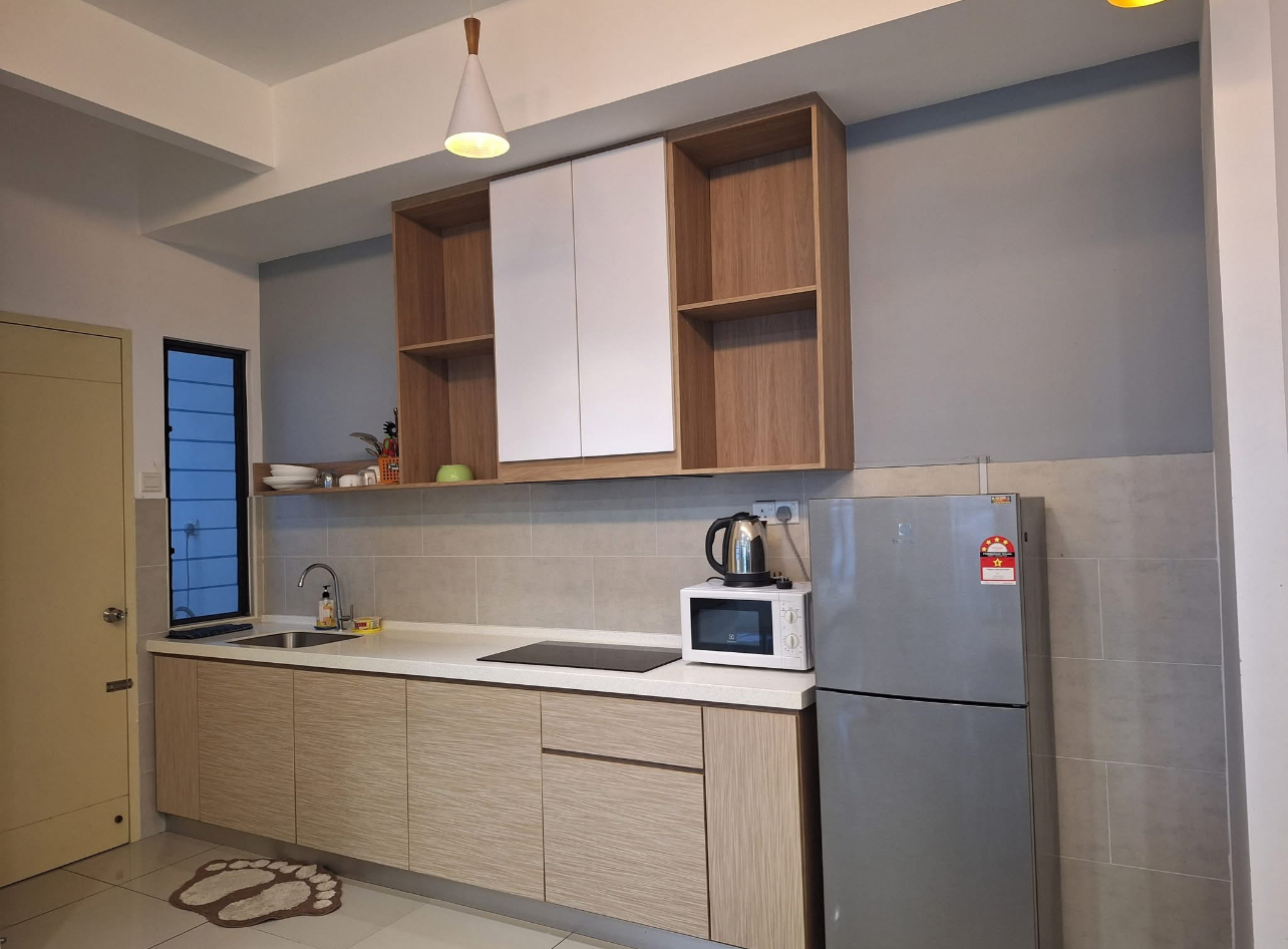 One bedroom with a private bathroom fully furnished studio unit for rent @ Maisson Residence