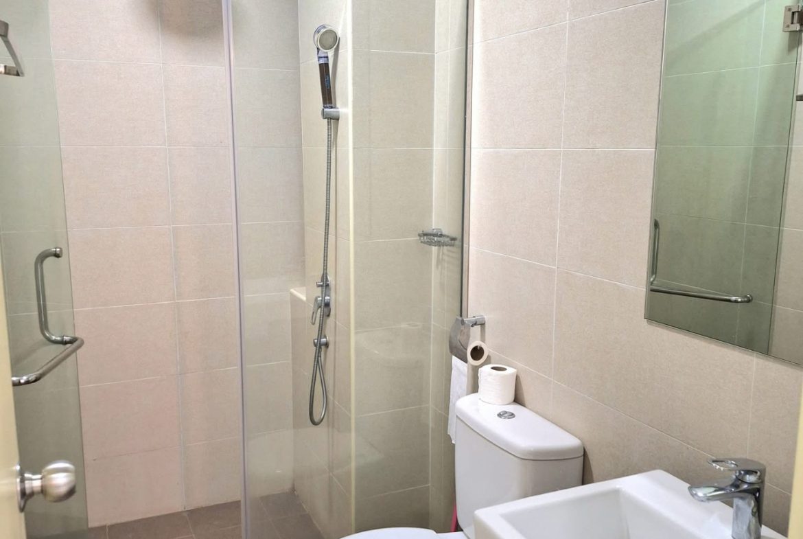 One bedroom with a private bathroom fully furnished studio unit for rent @ Maisson Residence