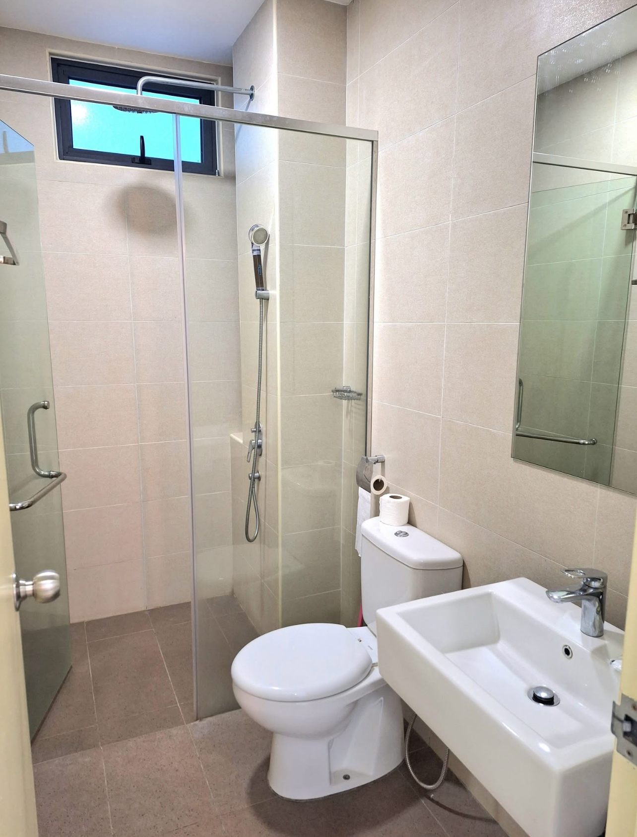 One bedroom with a private bathroom fully furnished studio unit for rent @ Maisson Residence