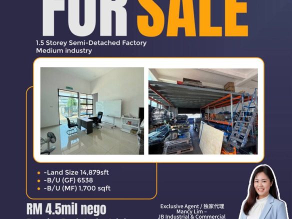 Empire Park Semi Detached Medium Industrial Factory Close To Second Link Gelang Patah