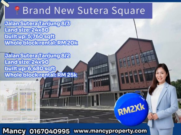 Taman Sutera Tanjung Three Storey Shoplot Brand New Completion on July 2026