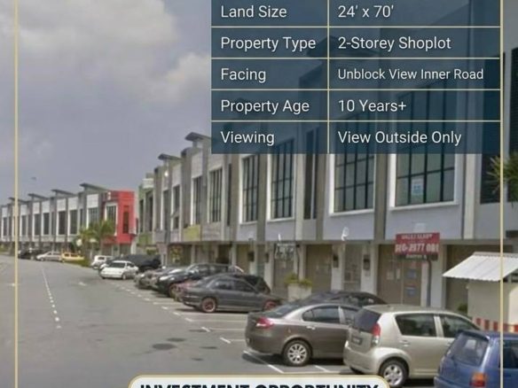 Taman Nusa Bayu Double Storey Shoplot with Rental Income