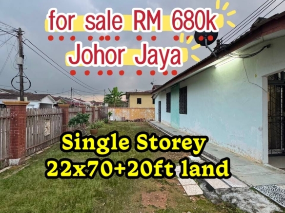 Taman Johor Jaya / Corner Single Storey