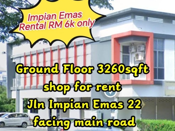 Taman Impian Emas / Corner Lot / Ground Floor / Shop Lot