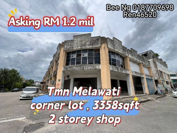 Taman Melawati / Skudai / Corner Lot 3 Storey Shoplot