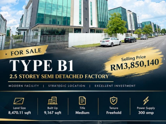 IBP SILC Iskandar Puteri Semi Detached Medium Industrial Factory
